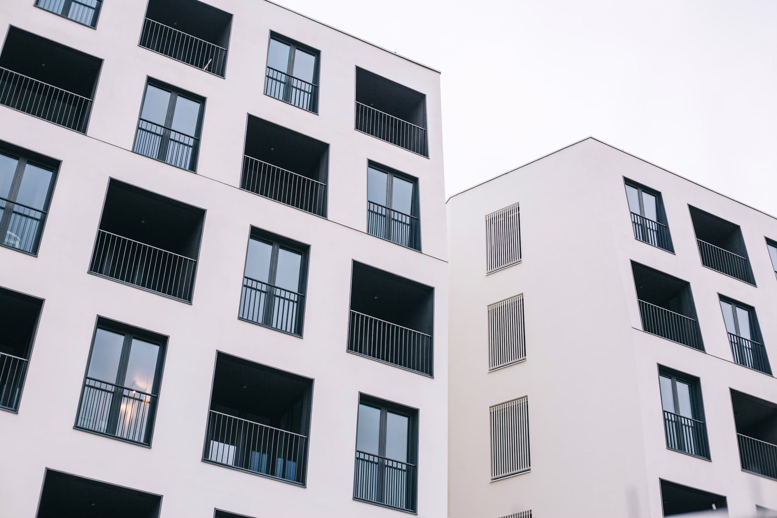 Multifamily housing design study - aerial perspective